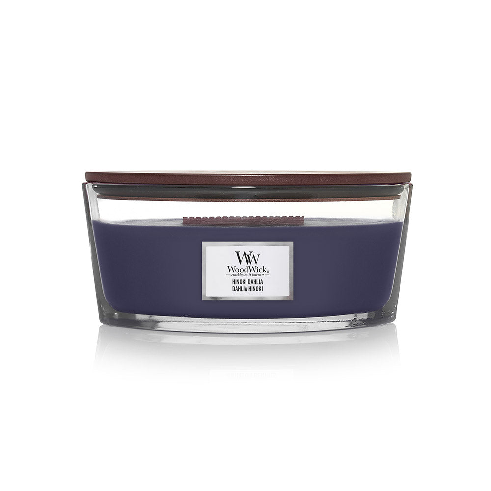 Woodwick Ellipse Candle Hinoki Dahlia