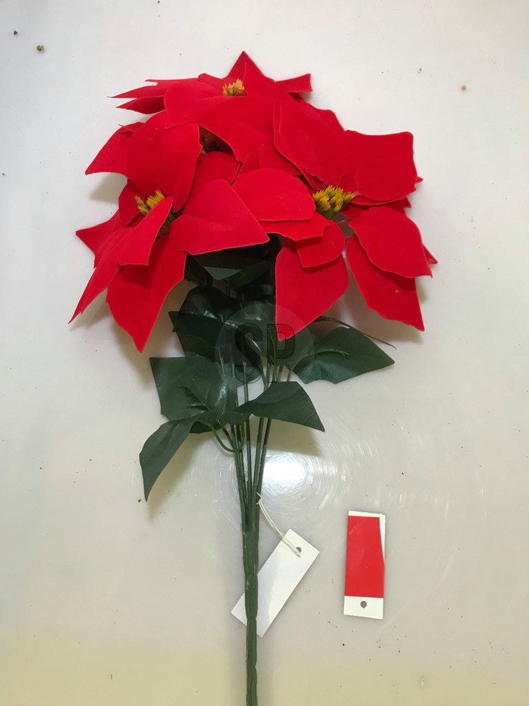 Homesmiths Christmas Flower Ca 48cm 5 Flo