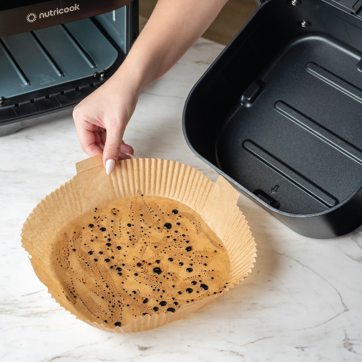 Nutricook Air Fryer Baking Paper 20cm 150 Pieces Box