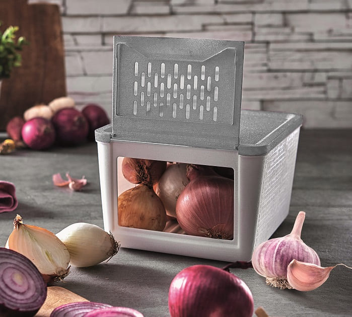 Snips White Grey Onion & Vegetables Keeper For 2 Kg