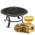 Elite Fire Pit With Lid And Poker D76 cm X H53 cm