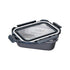 Nautilus Grey Color Rectangle Borosilicate Glass Container With Glass LID