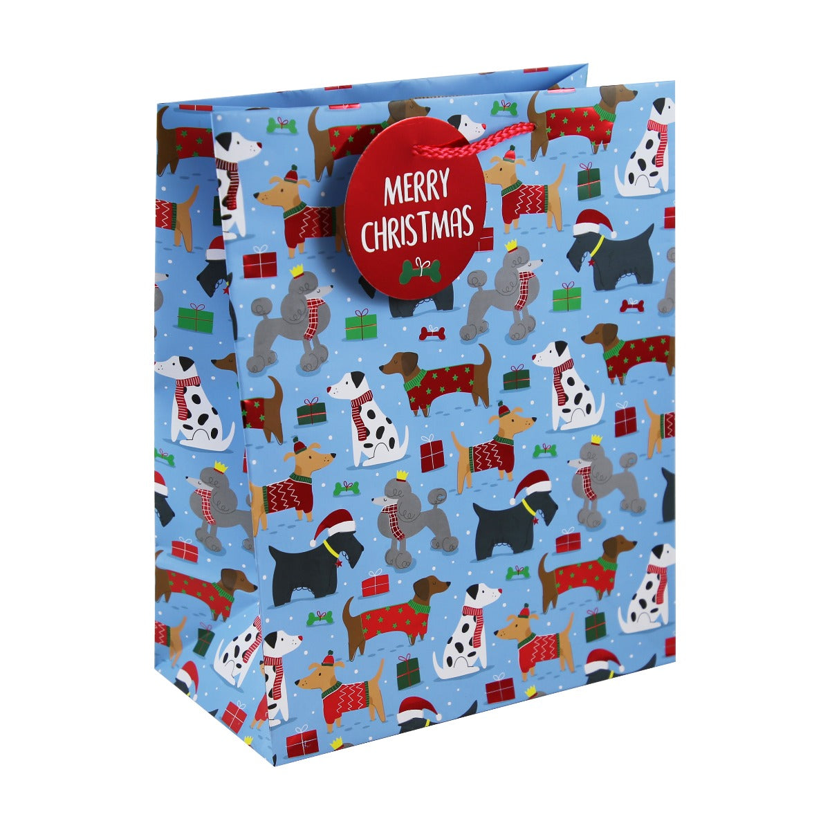 Eurowrap Christmas Dogs Large Gift Bag