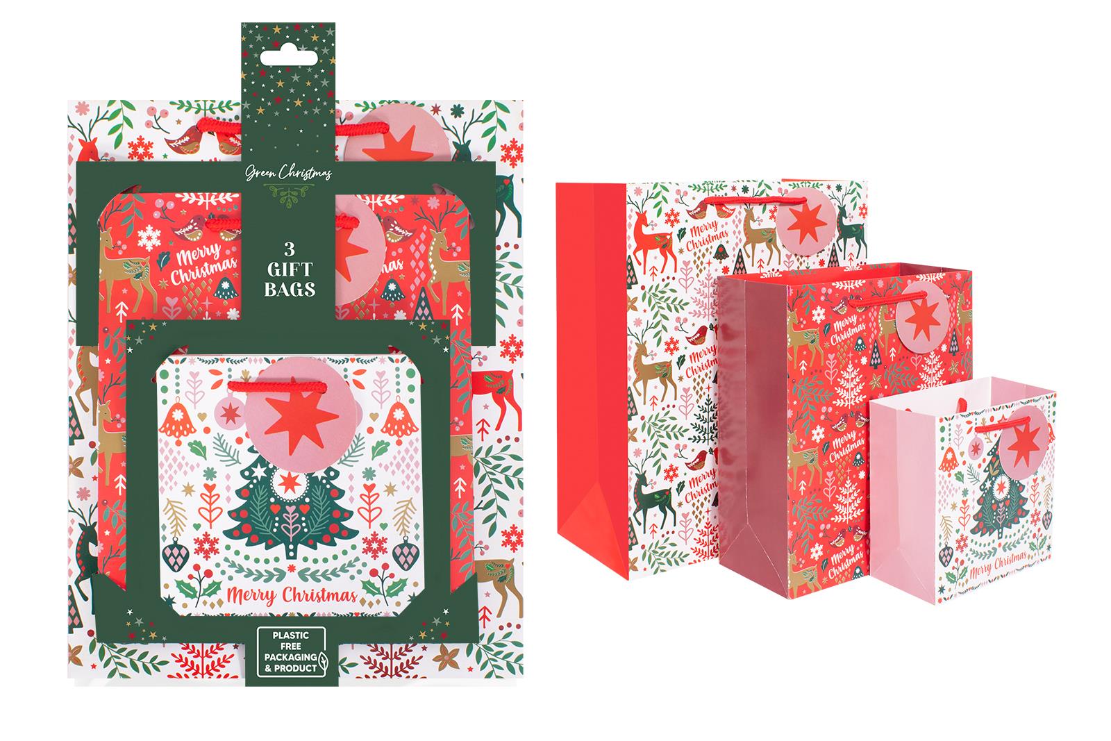 HSR Eco Scandi Gift Bags Pack of 3