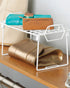 Whitmor Grid Stacking Shelf Small White