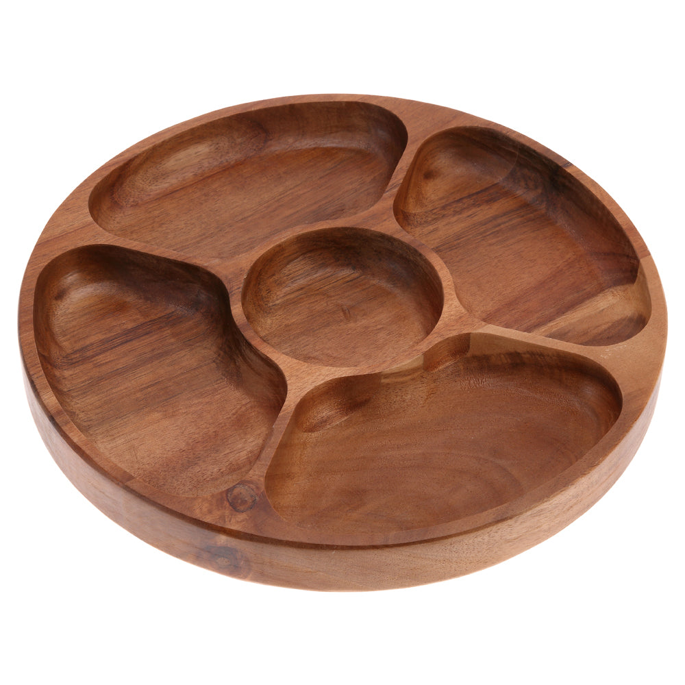 Vague Round Wooden Fruit Tray 32 x 3.5 cm