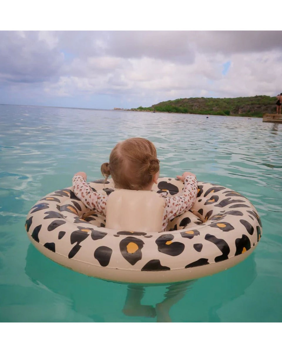 Swim Essentials Beige Leopard printed Baby Swimseat 0-1 year