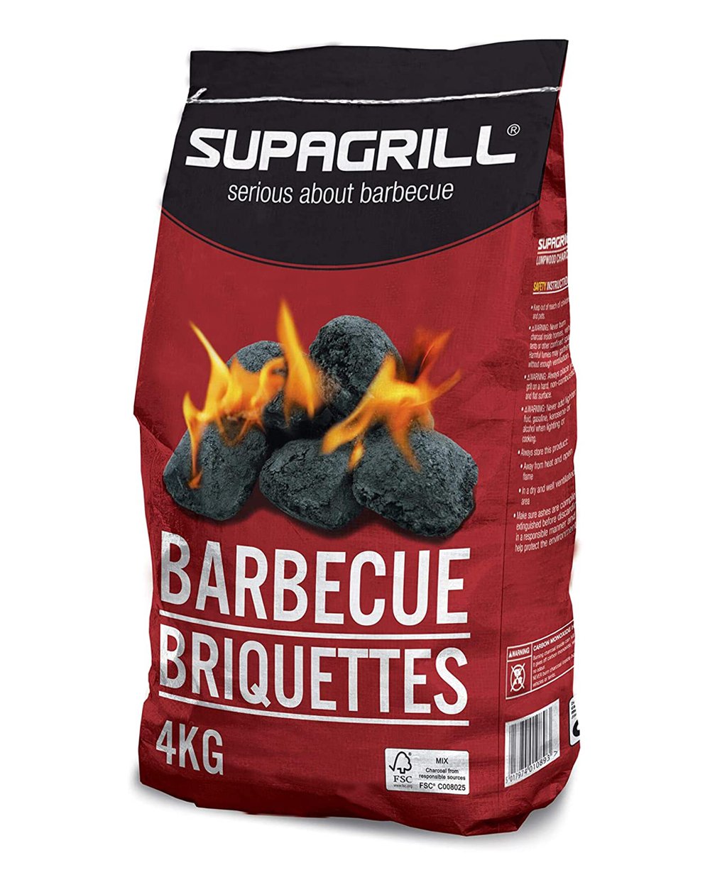 Supagrill BBQ Briquette Charcoal Bag 4Kg