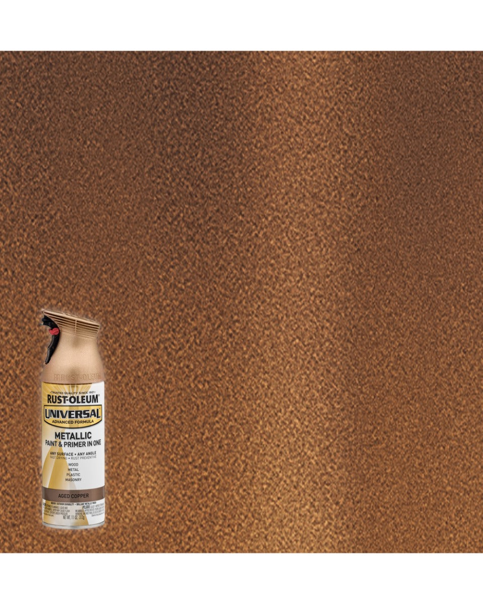 RustOleum Universal All Surface Spray Paint 11Oz Metallic Aged Copper