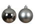 Homesmiths Baubles Shatterproof Shiny Matt Mix Silver 10cm