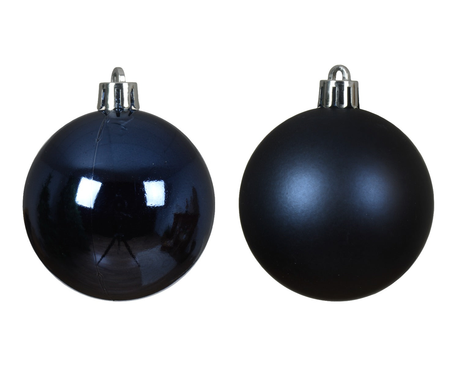 Homesmiths Baubles Shatterproof Shiny Matt Mix Night Blue 6cm