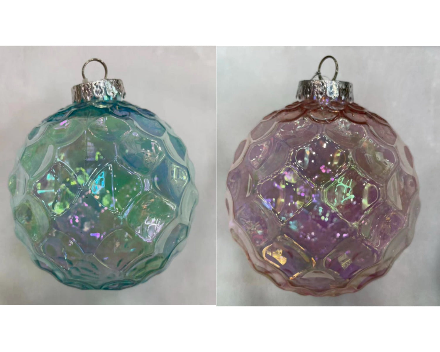 Homesmiths Bauble Shatterproof Iris Assorted 8cm Blue & Purple
