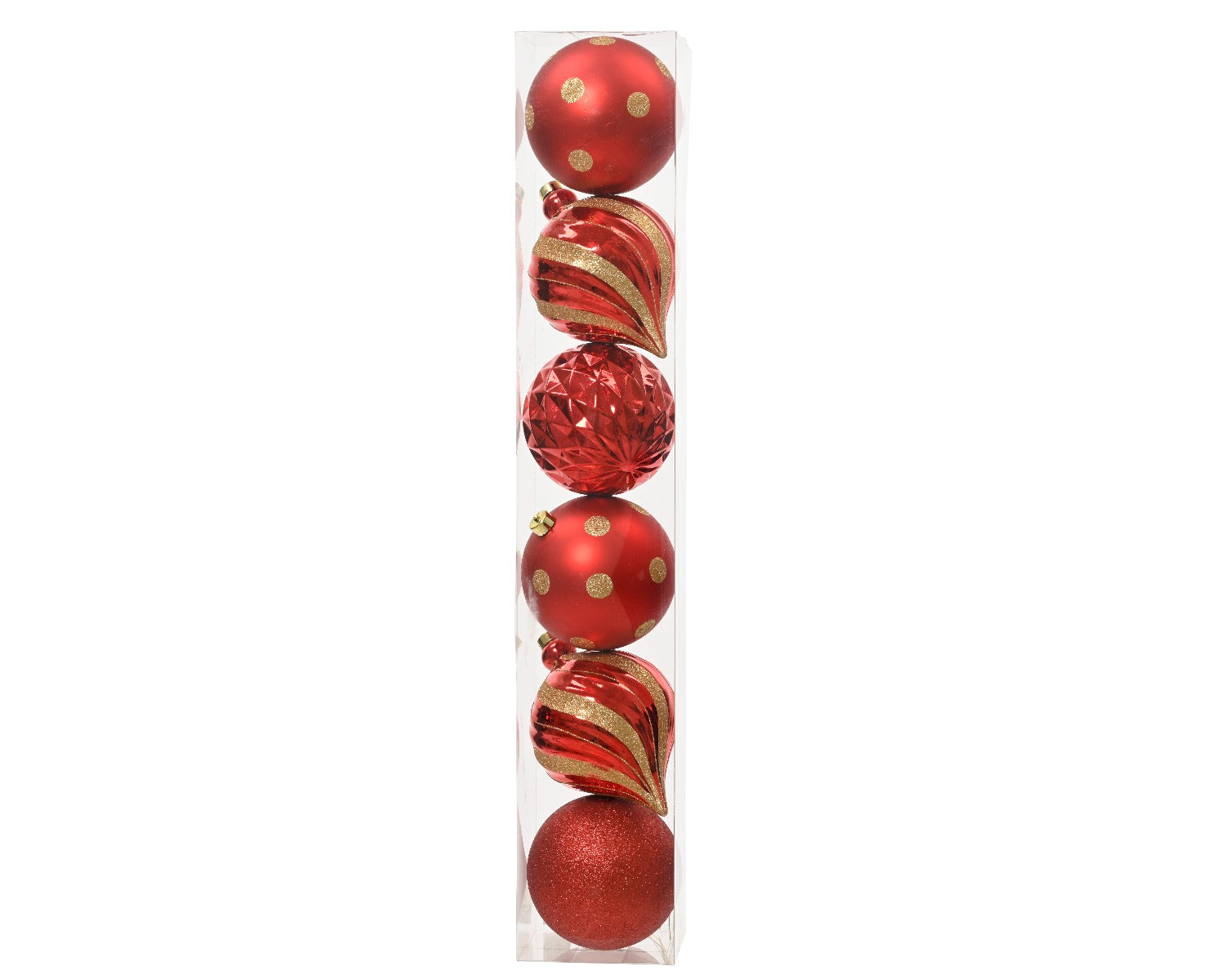 Homesmiths Christmas Bauble Shatterproof Color Red Set Of 3 15Cm
