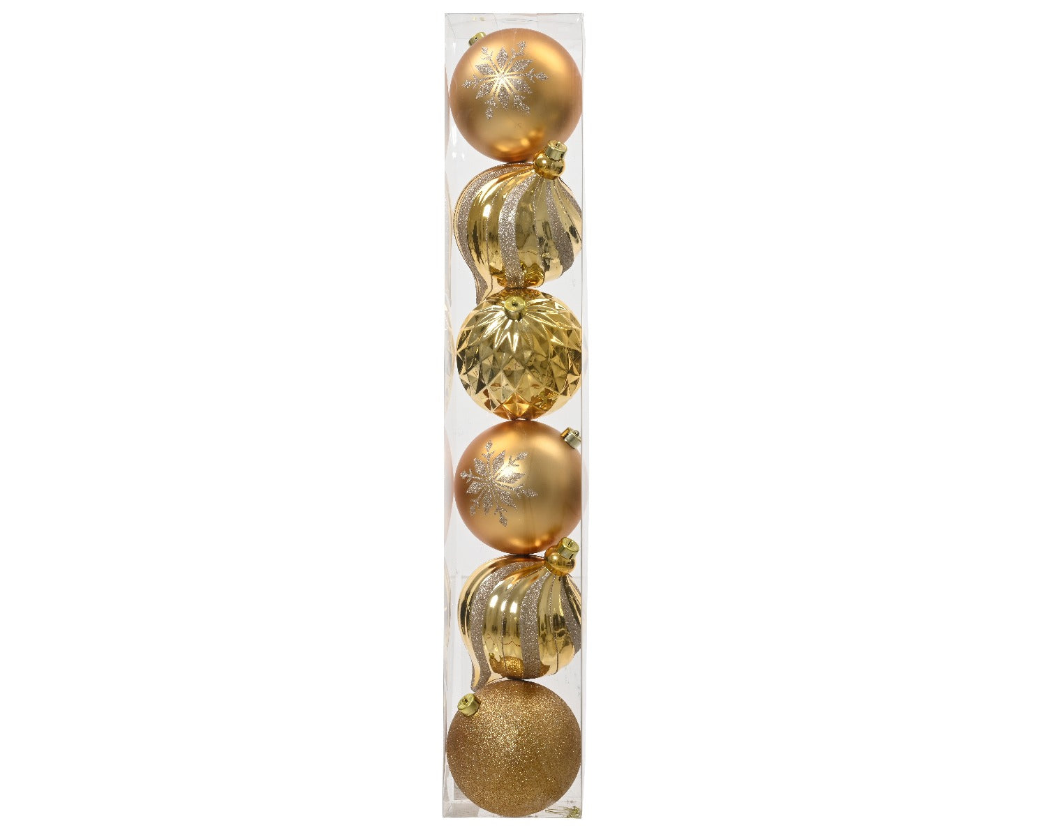 Homesmiths Christmas Bauble Shatterproof Gold Set Of 4 15Cm