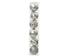 Homesmiths Christmas Bauble Shatterproof Asstd Color Silver Set Of 3 15Cm