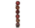 Homesmiths Decoris Bauble Shatterproof Shiny, Matt & Glitter Mix Snowflake Oxblood Set