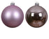 Homesmiths Baubles Shatterproof Mix Pine Lilac Breeze 8cm Set of 6