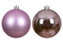 Homesmiths Baubles Shatterproof Mix Pine Lilac Breeze 10cm Set of 4