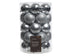 Homesmiths Christmas Bauble Shatterproof Silver 8Cm Set Of 34