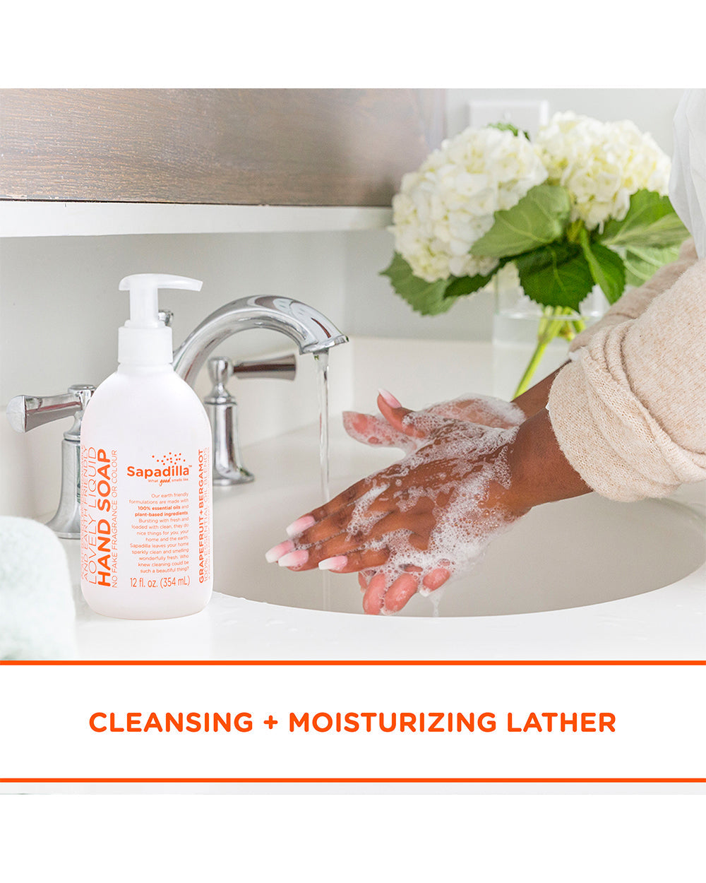 Sapadilla 12oz Hand Soap Grapefruit + Bergamot