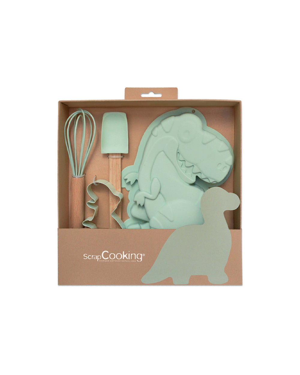 Scrapcooking Box 4 Utensils Dino