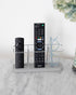 Stackers 3 Section Remote Control Holder Pebble Grey & Chrome