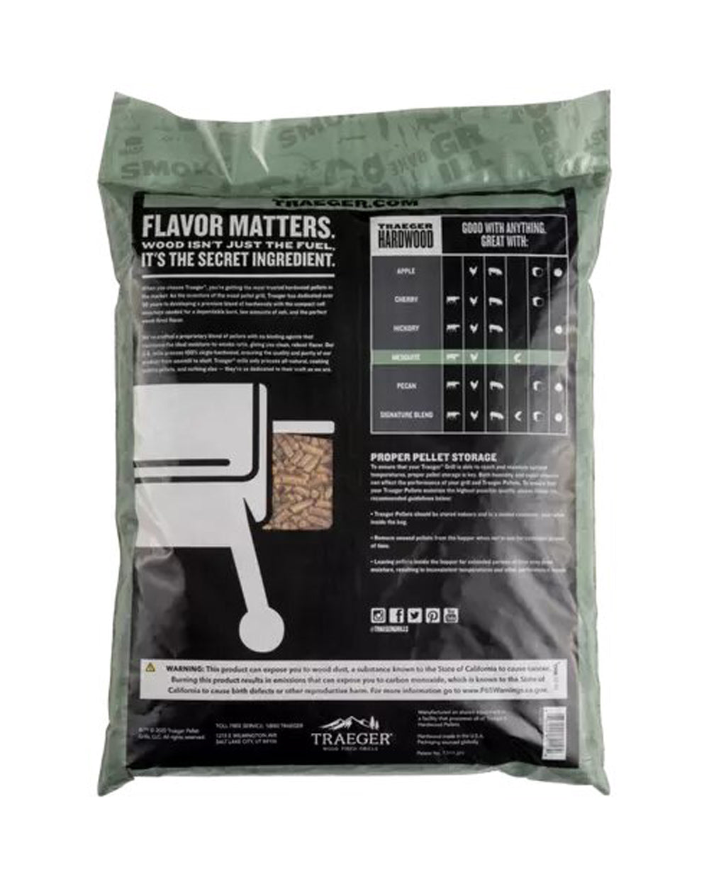 Traeger Mesquite Bbq Wood Pellets 9Kg Bag