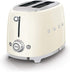 Smeg 2 Slice Toaster Cream