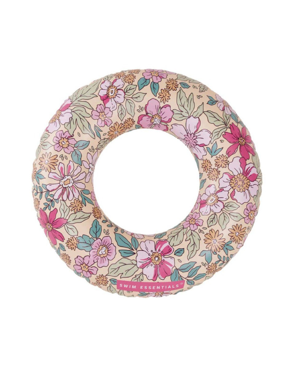 Swim Essentials Pink Blossom Printed Swimring 55cm