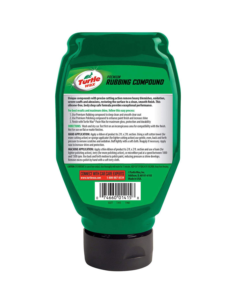 Turtle Wax Premium Rubbing Compound 18Oz