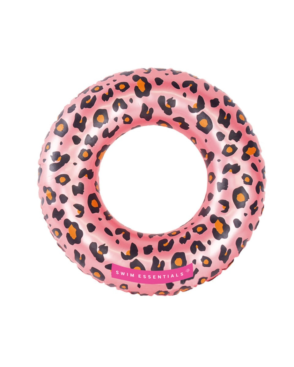 Swim Essentials Rose Gold Leopard Kids Swimring 55cm