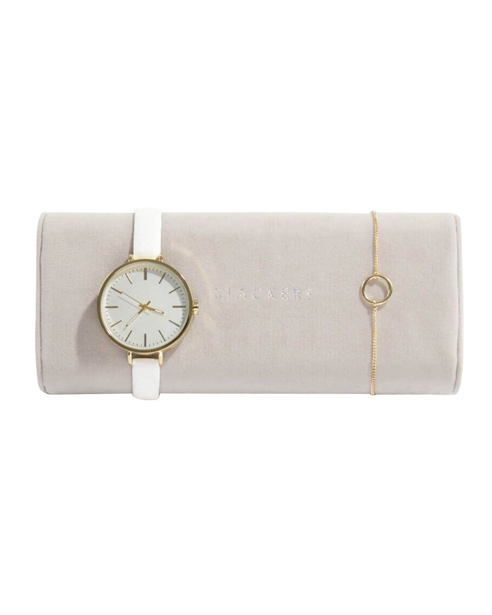 Stackers Grey Velvet Watch & Bracelet Pad
