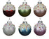 Homesmiths Bauble Glass Matt Sprinkle Red, Green, Pink, White, Purple, Blue 4.5cm