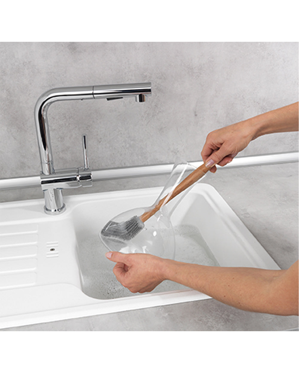 Wenko Silicone Washing up Brush with Flex Head Hollie