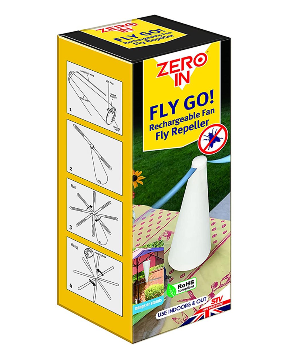 Zero In Fly Go USB Rechargeable Fan Repeller