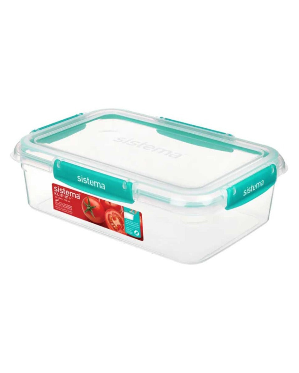 Sistema 2.2 Liter Square Klip It Plus Minty Teal