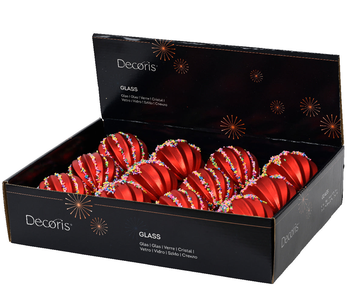Homesmiths Decoris Bauble Glass With Speckles Assorted 1 Piece