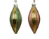 Homesmiths Olive Glass Silver Inside With Shiny With Gold Glitter Lines 5cm