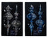Homesmiths Ornament Glass Iridescent Finish With Transparent Beads Decoration