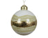 Homesmiths Bauble Glass Opaque Color With Colorflow Golden Line 8cm