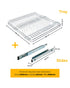 Tansel Pull Out Pantry Stainless Steel Wire Pull Out Plate Double Rack L 498 x H 100 x W 485 mm