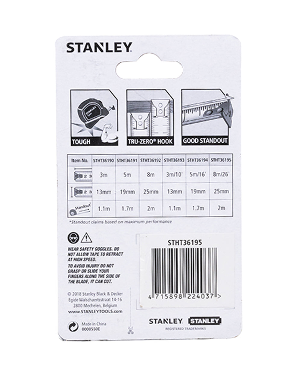 Stanley Measuring Tape 8 Metre