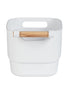 Wenko Organizer with Wooden Handle Small White