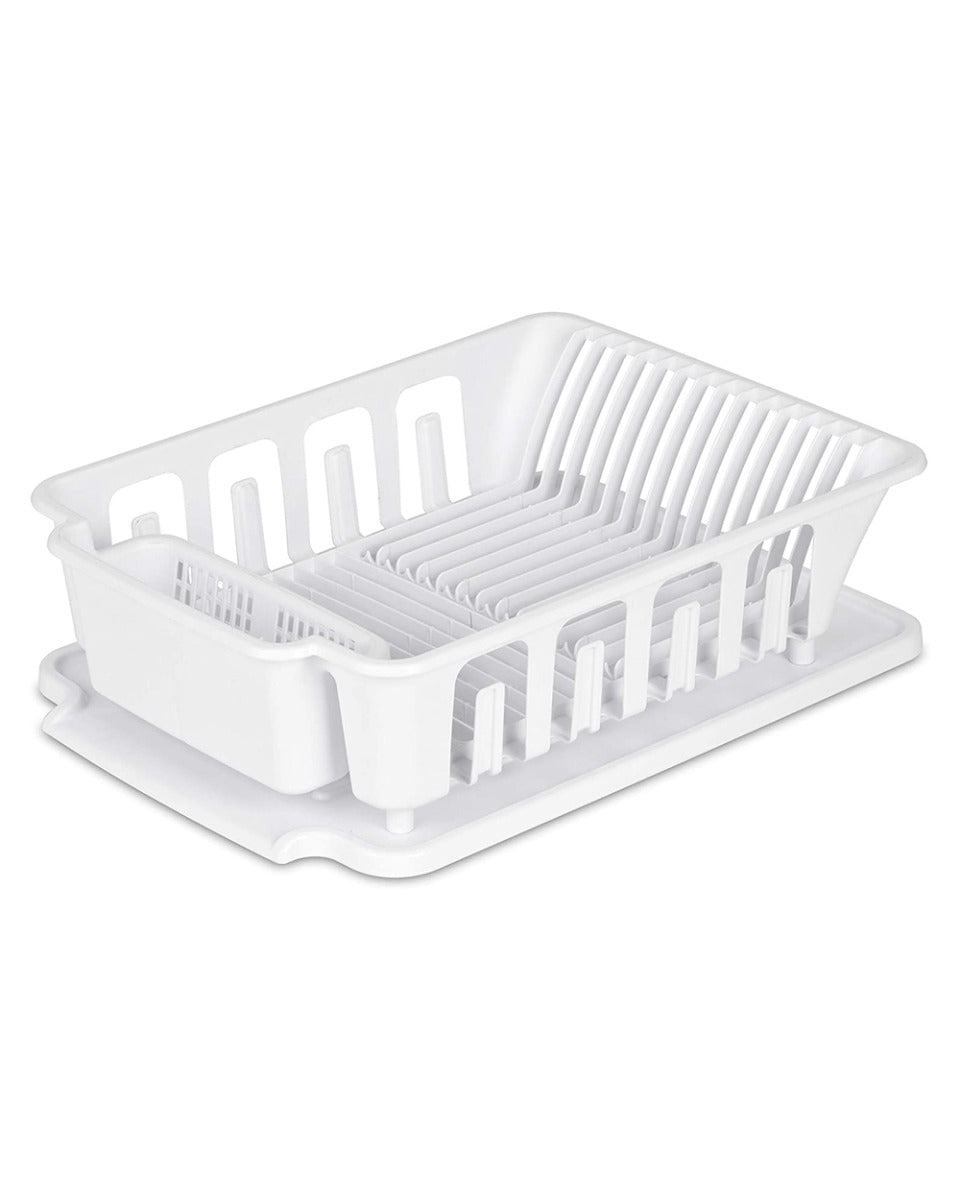 Sterilite 2 Pieces Large Sink Set White