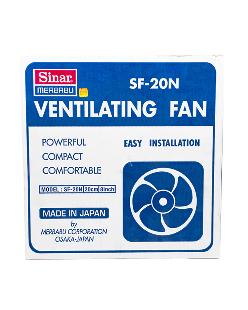 Sinar 8 inch Square Exhaust Fan