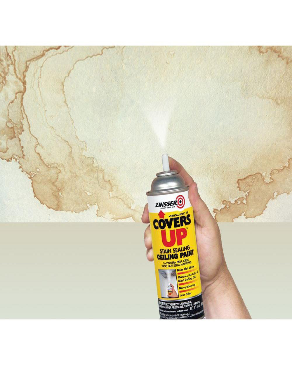 Zinsser High Performance Paint & Primer 13Oz Covers Up Spray