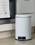 Wenko Pedal Bin Leman White Easy Close 12 Liter