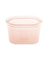 Zip Top 16oz Reusable Silicon Food Storage Small Bag Dish Peach