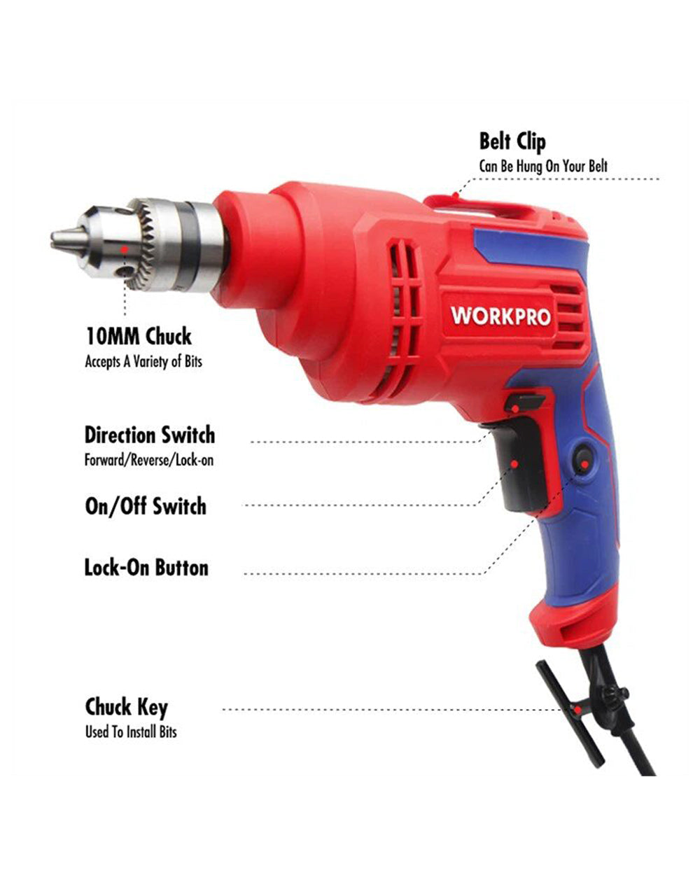 Workpro 10Mm Profession Drill