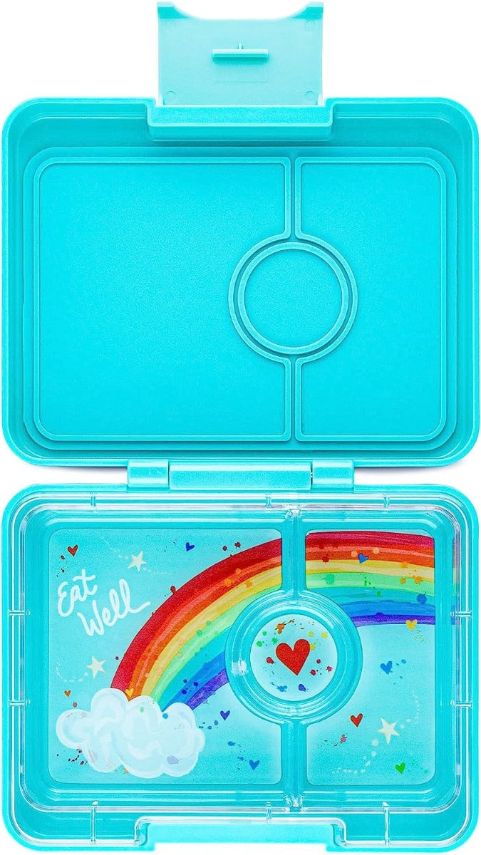 Yumbox Snack 3-Compartment Snack Box Aqua
